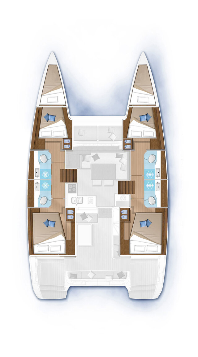 Lagoon 40 - 4 + 2 cab Thalasea